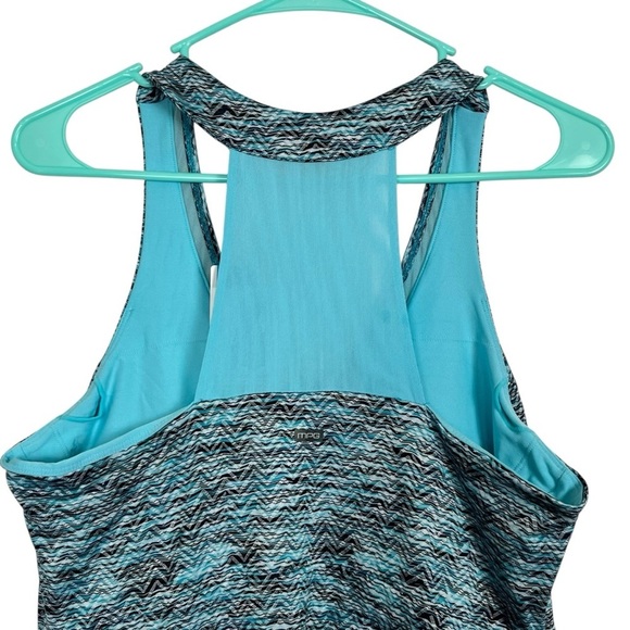 NWT MPG Travel Dress Teal and Black Patterned Athletic Dress Size Large - Picture 4 of 10